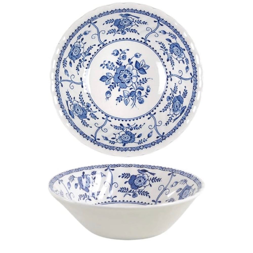 RARE FIND Johnson Brothers Vintage England Indies-Blue Plates